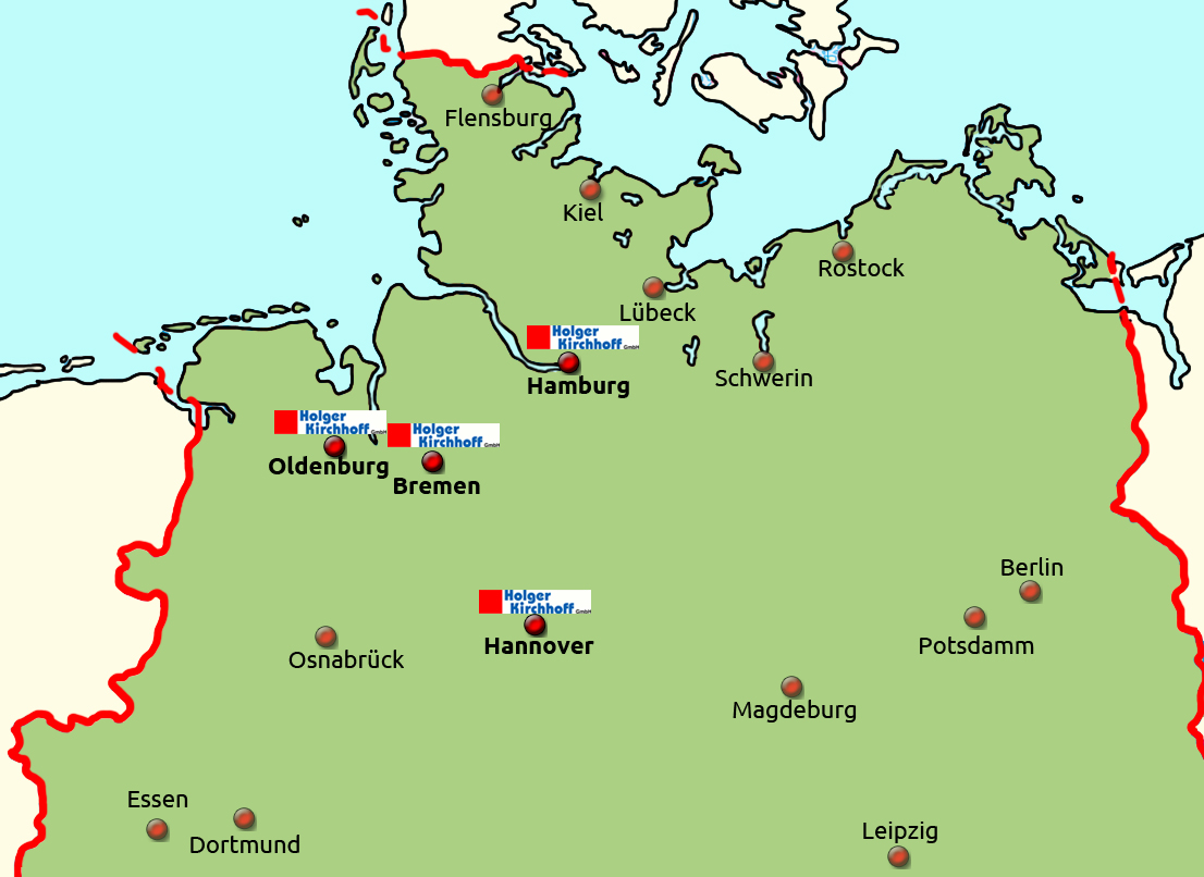 Holger Kirchhoff Karte Norddeutschland